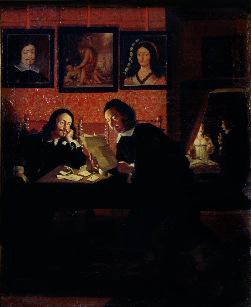 Twee Mannen in een Atelier door Wolfgang Heimbach