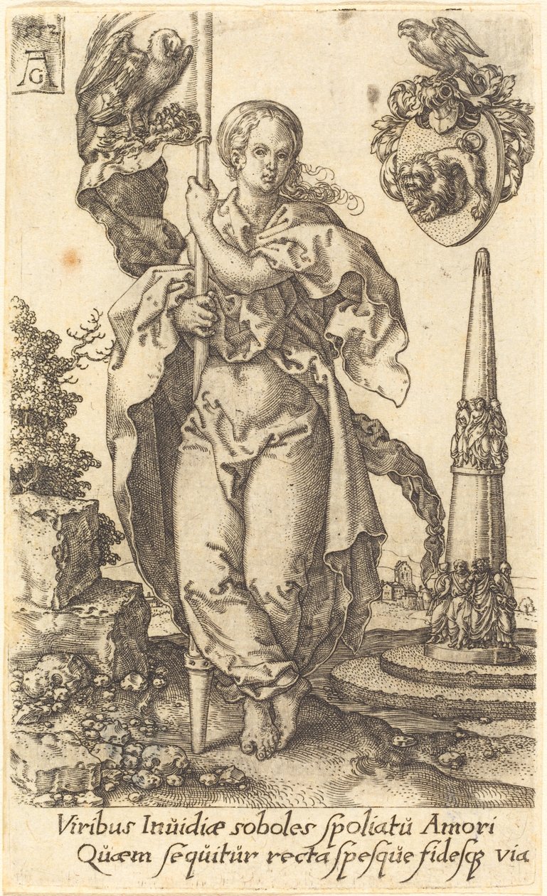 Liefdadigheid door Heinrich Aldegrever