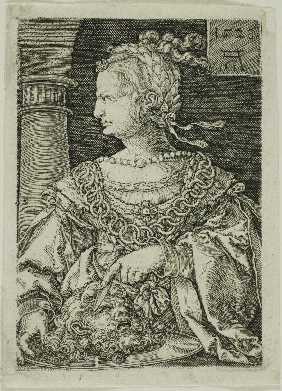 Judith met het Hoofd van Holofernes door Heinrich Aldegrever