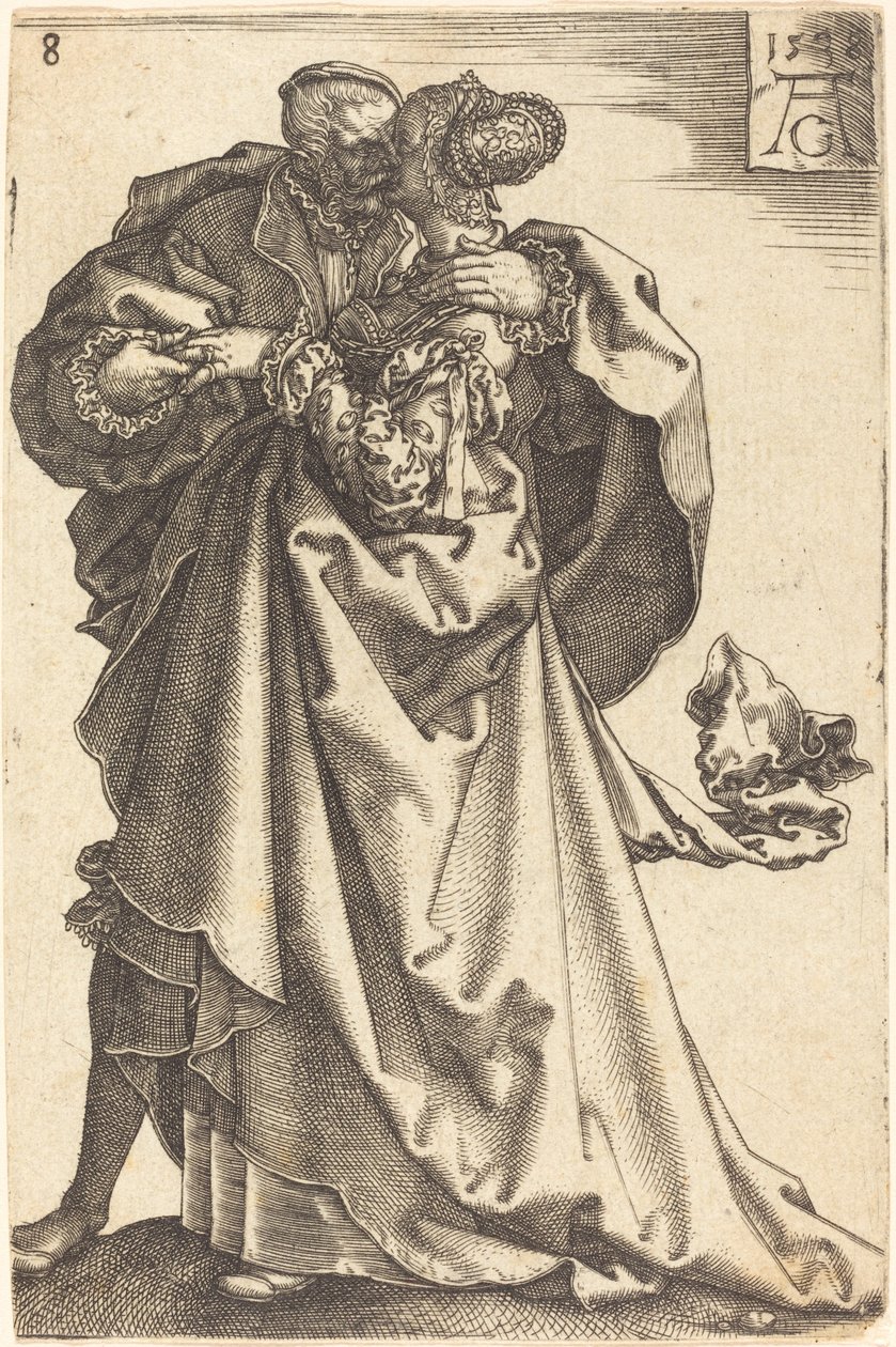 Grote Bruiloftsdansers door Heinrich Aldegrever