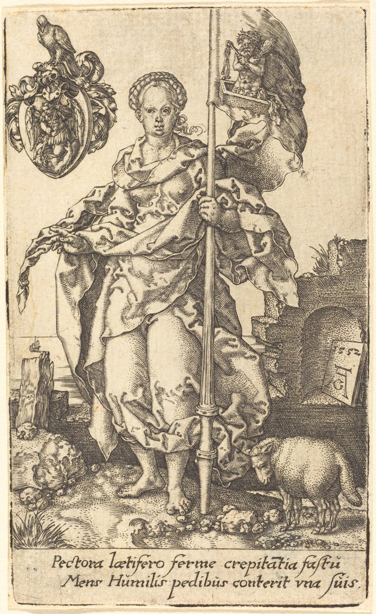 Bescheidenheid door Heinrich Aldegrever