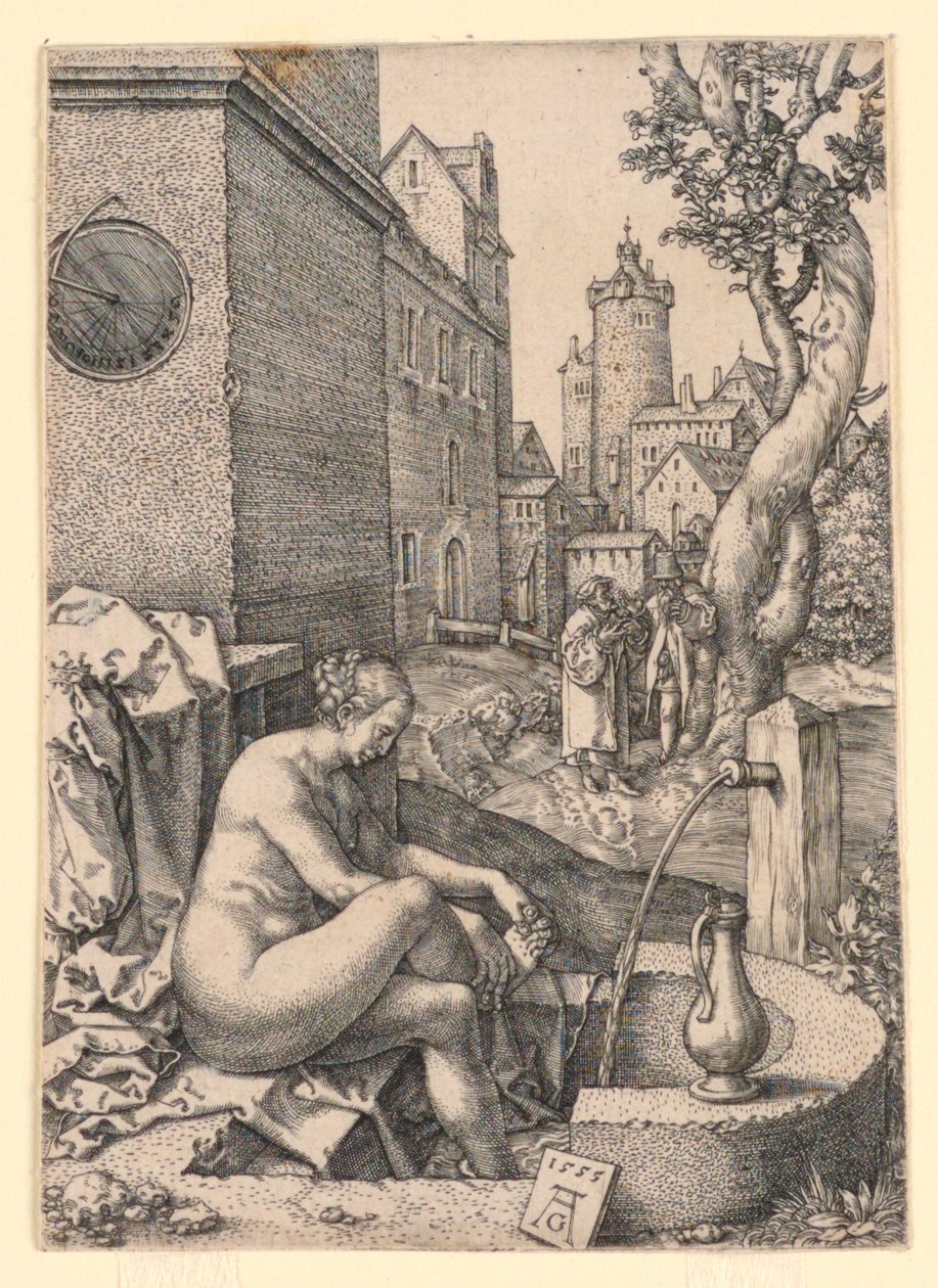 Susanna en de ouderlingen door Heinrich Aldegrever