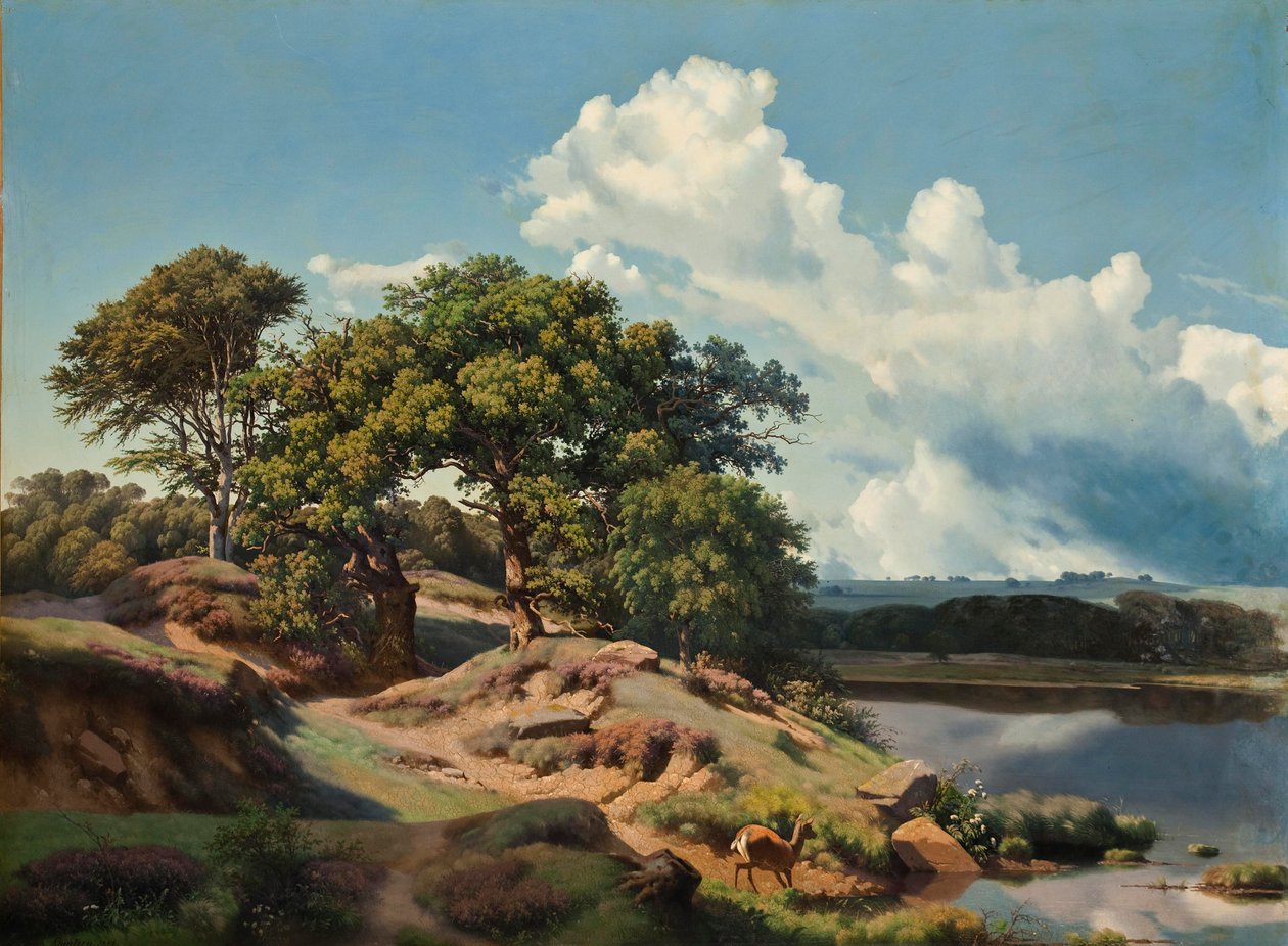 Deens: Deens landschap. Deens landschap. door Heinrich Buntzen