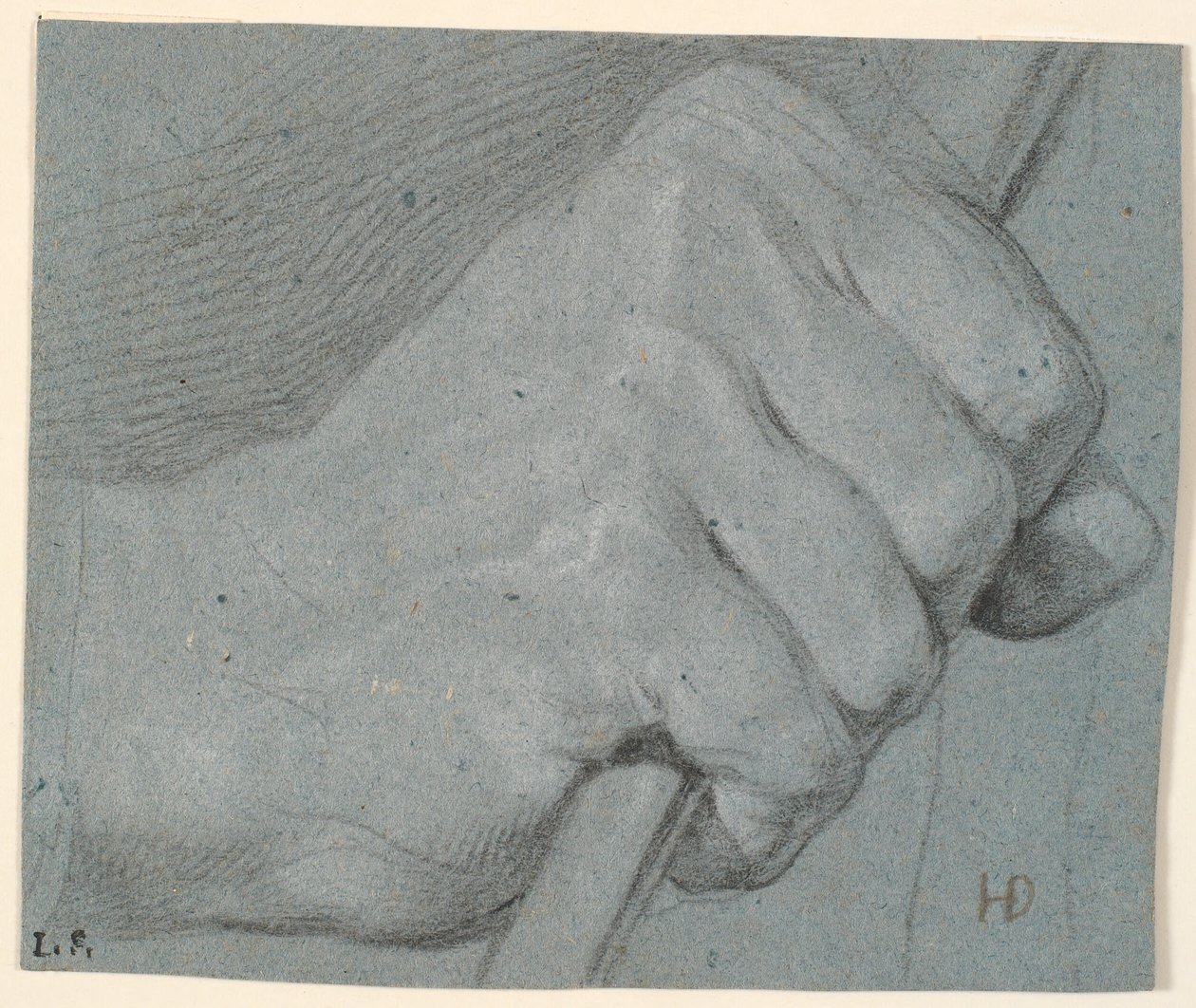 Studie van hand, geklemd om een stok door Heinrich Dittmers