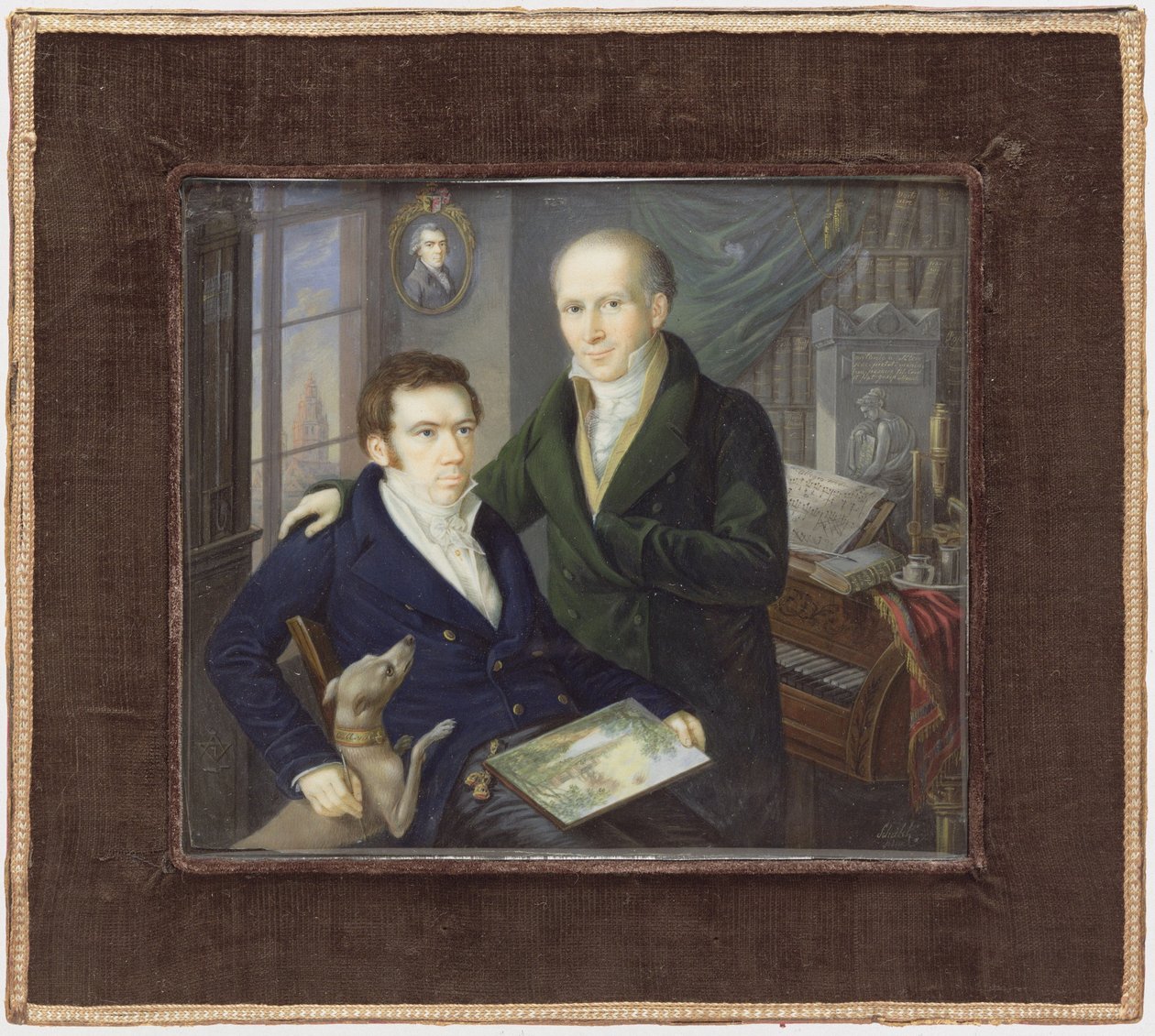 Joseph en Karl August von Klein door Heinrich Franz Schalck