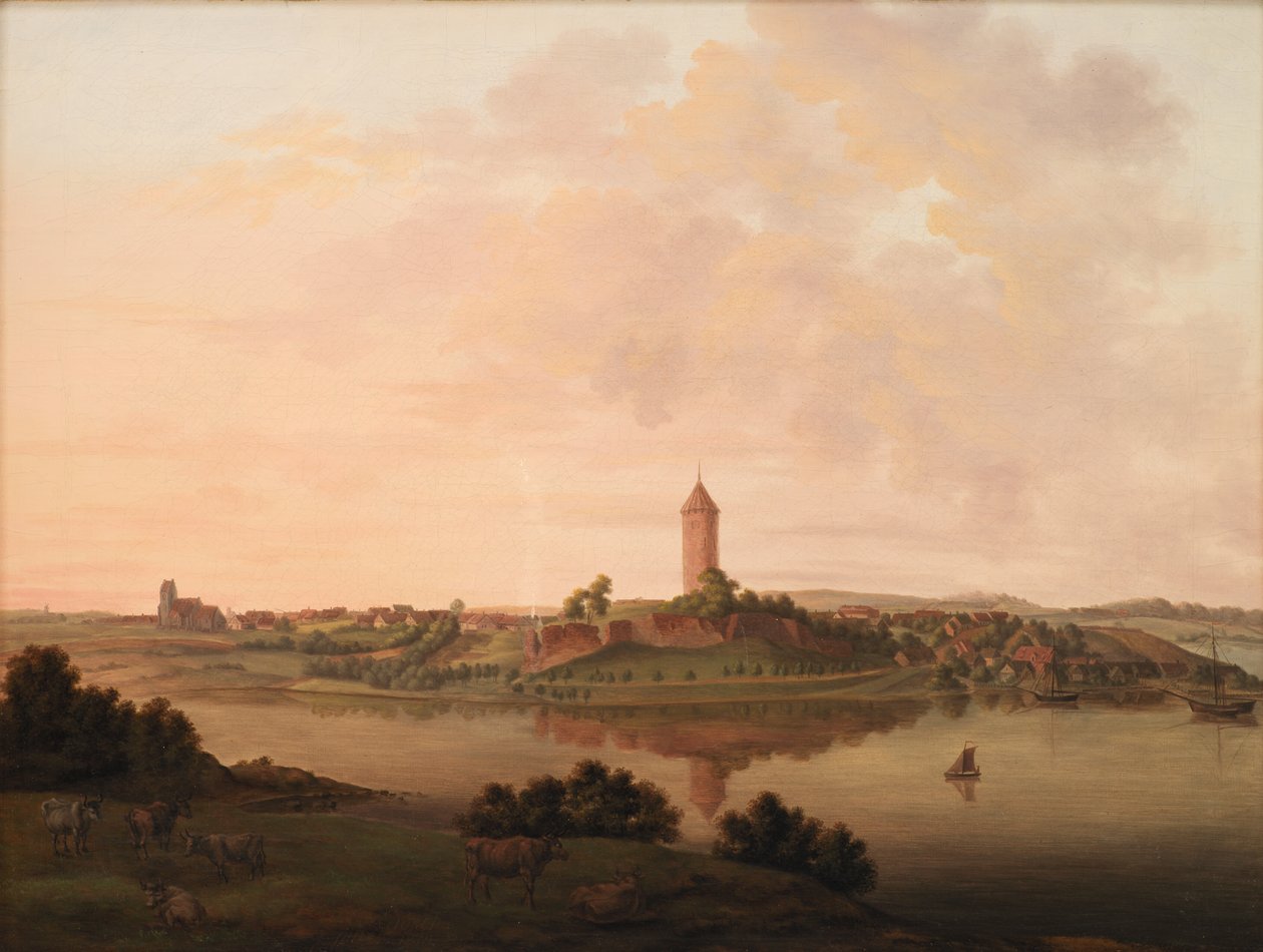Prospect van Vordingborg door Heinrich Grosch