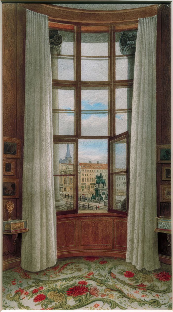 Uitzicht vanuit het Berliner Stadtschloss door Heinrich Hintze