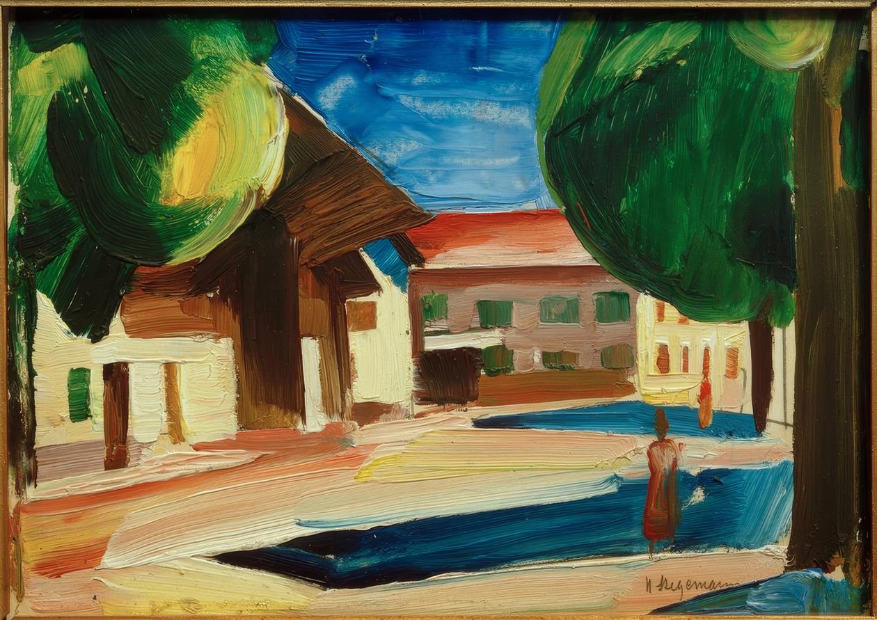 Motief uit Garmisch door Heinrich Stegemann