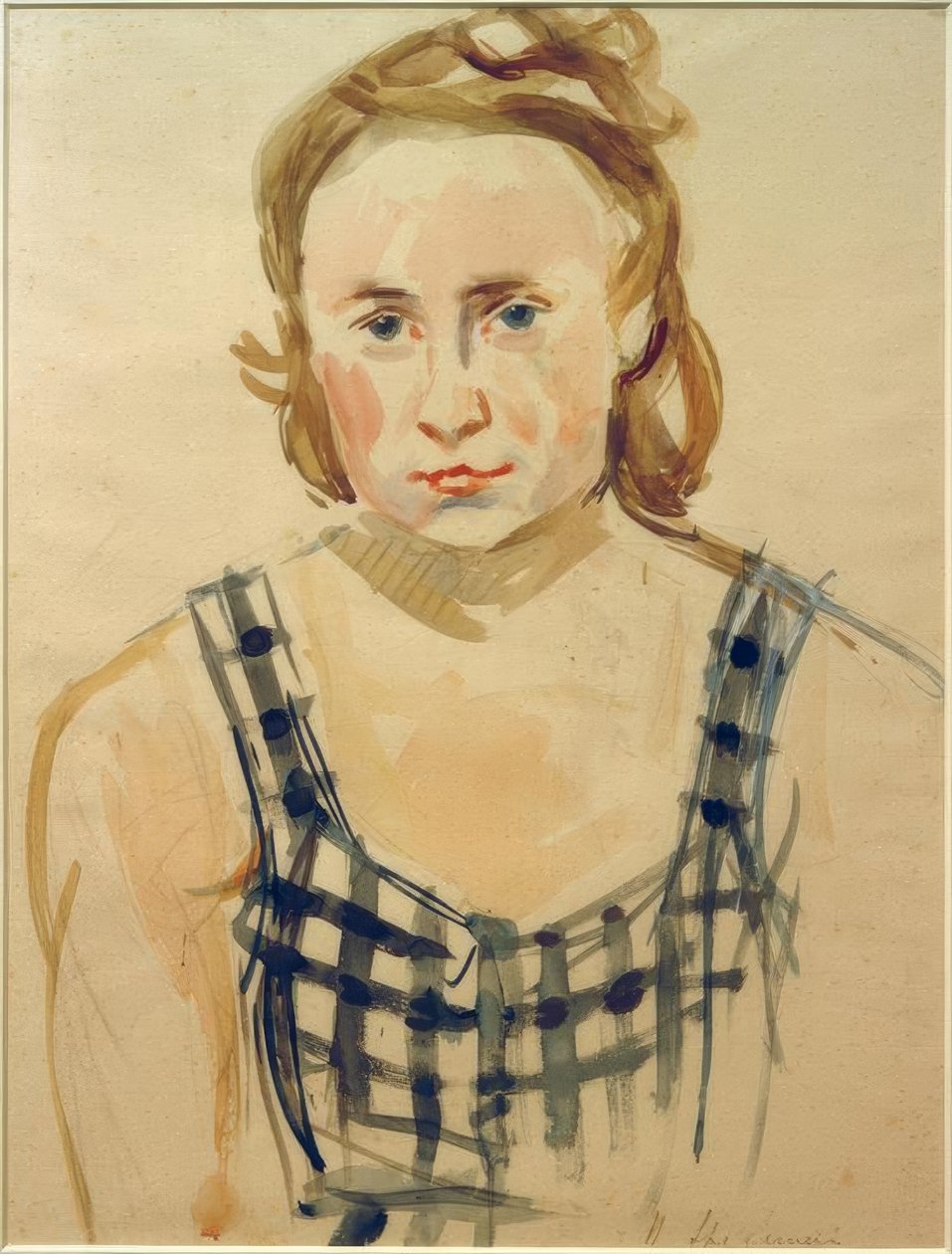 Portret Käte Werner door Heinrich Stegemann
