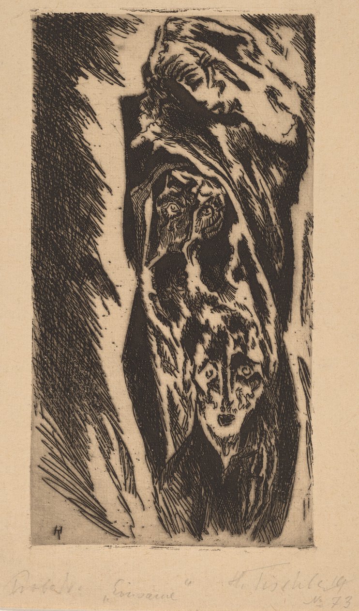 Eenzaam door Heinrich Tischler