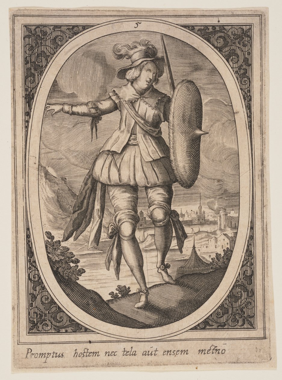 Plaat 5 uit Militaire figuren door Heinrich Ulrich
