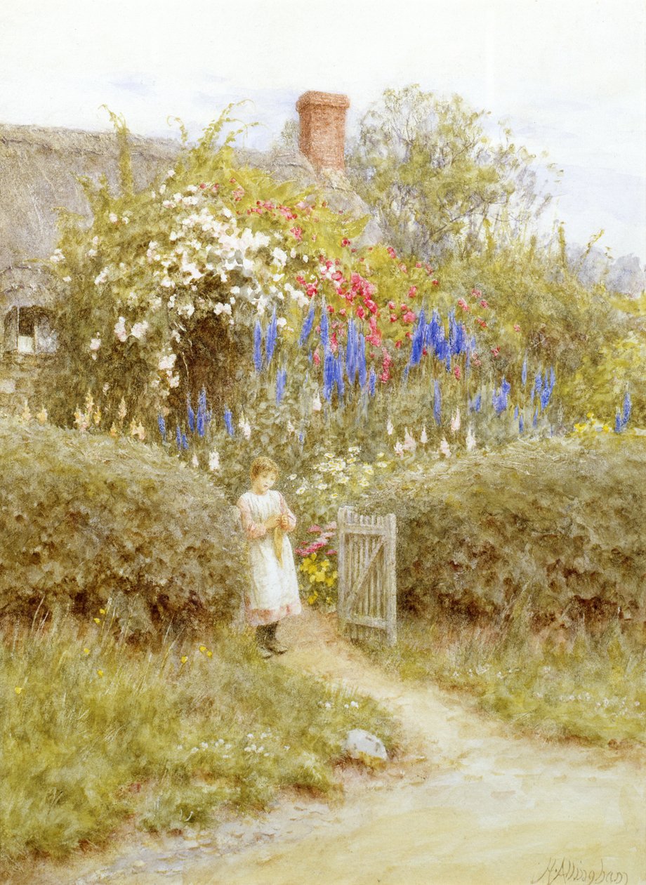 Het huisjehek door Helen Allingham
