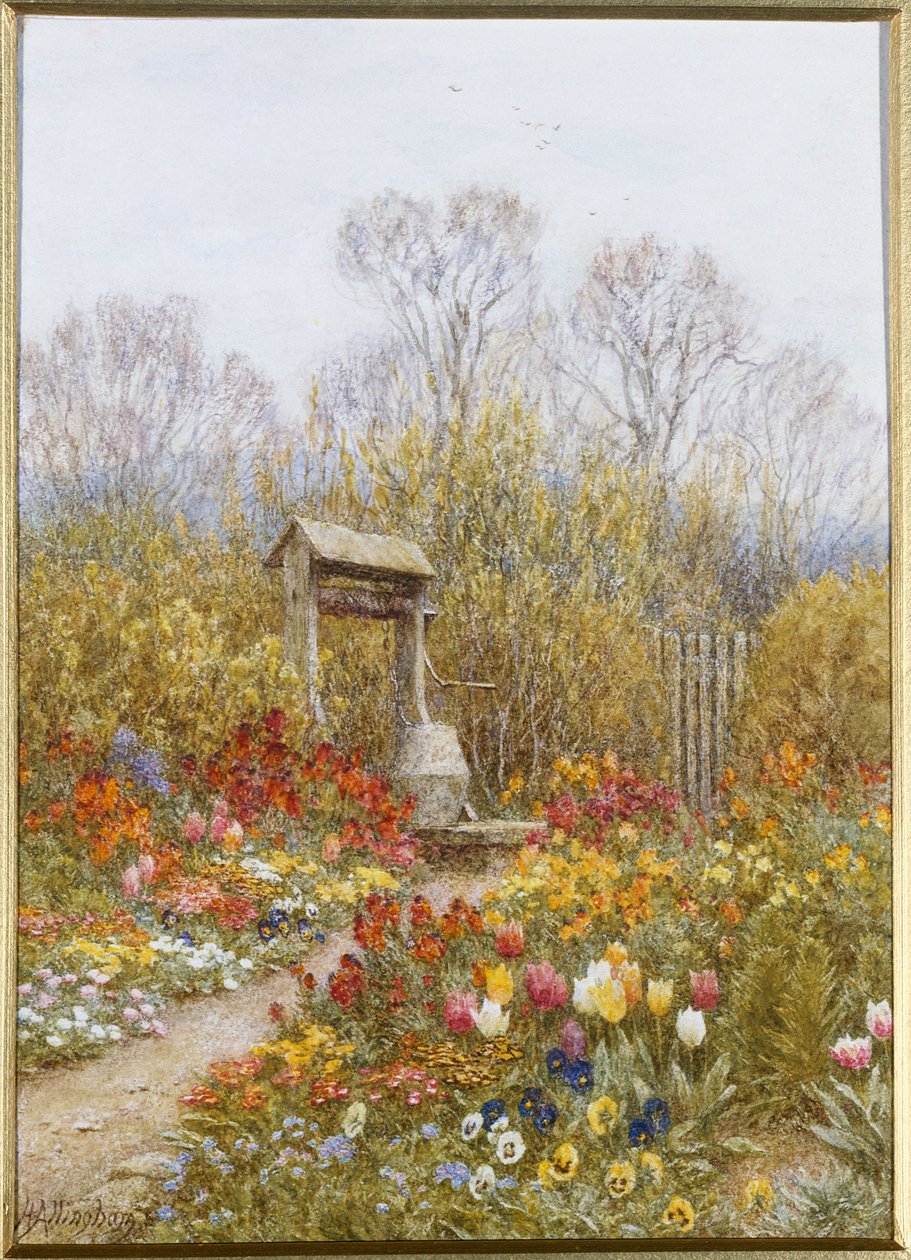 Een oude put, Brook, Surrey door Helen Allingham
