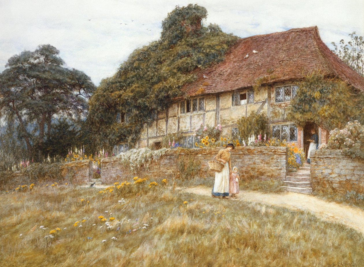 In Stedham bij Midhurst door Helen Allingham