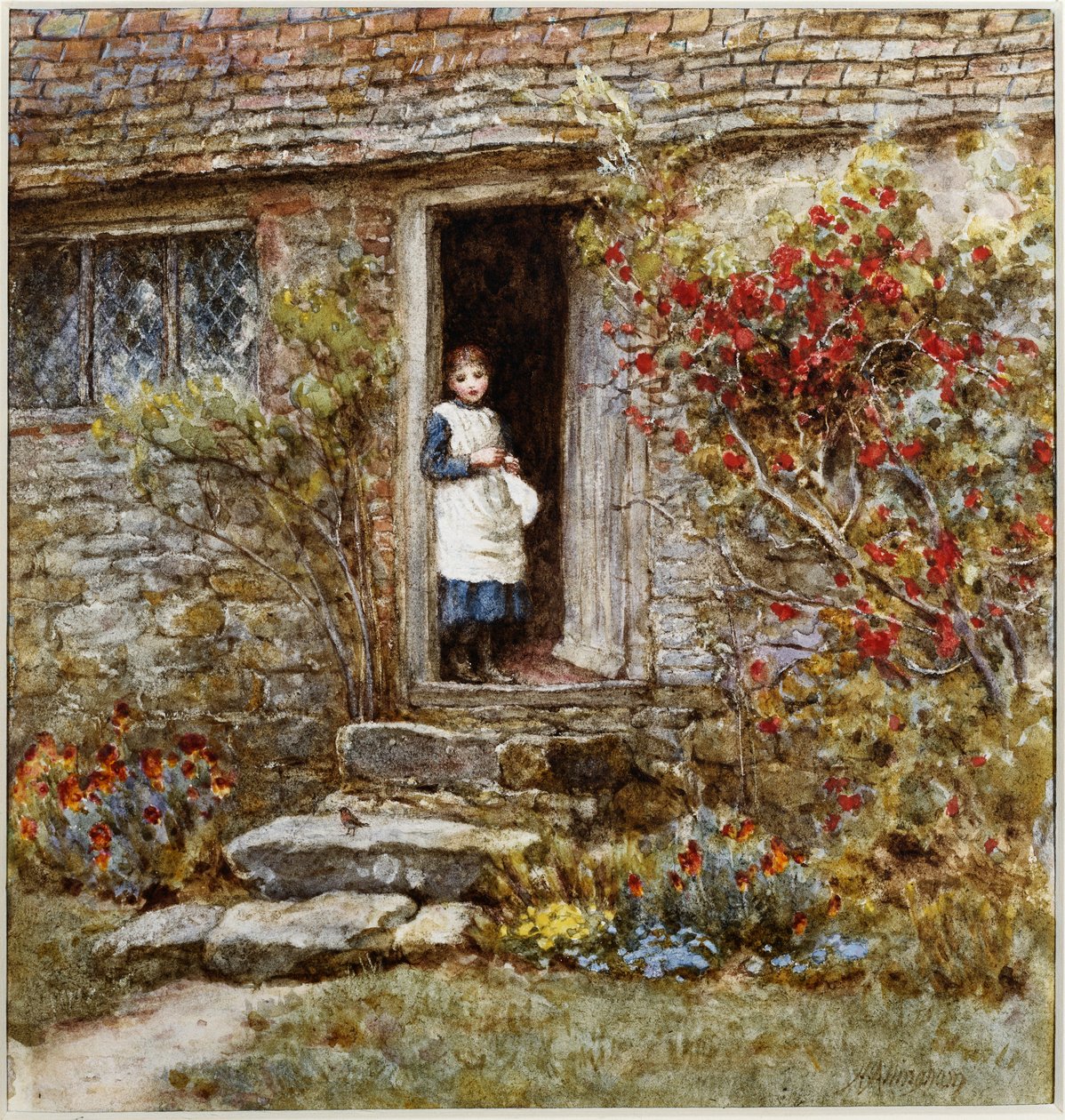 Corcorus Japonica door Helen Allingham