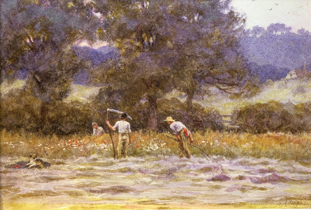 De maaiers door Helen Allingham