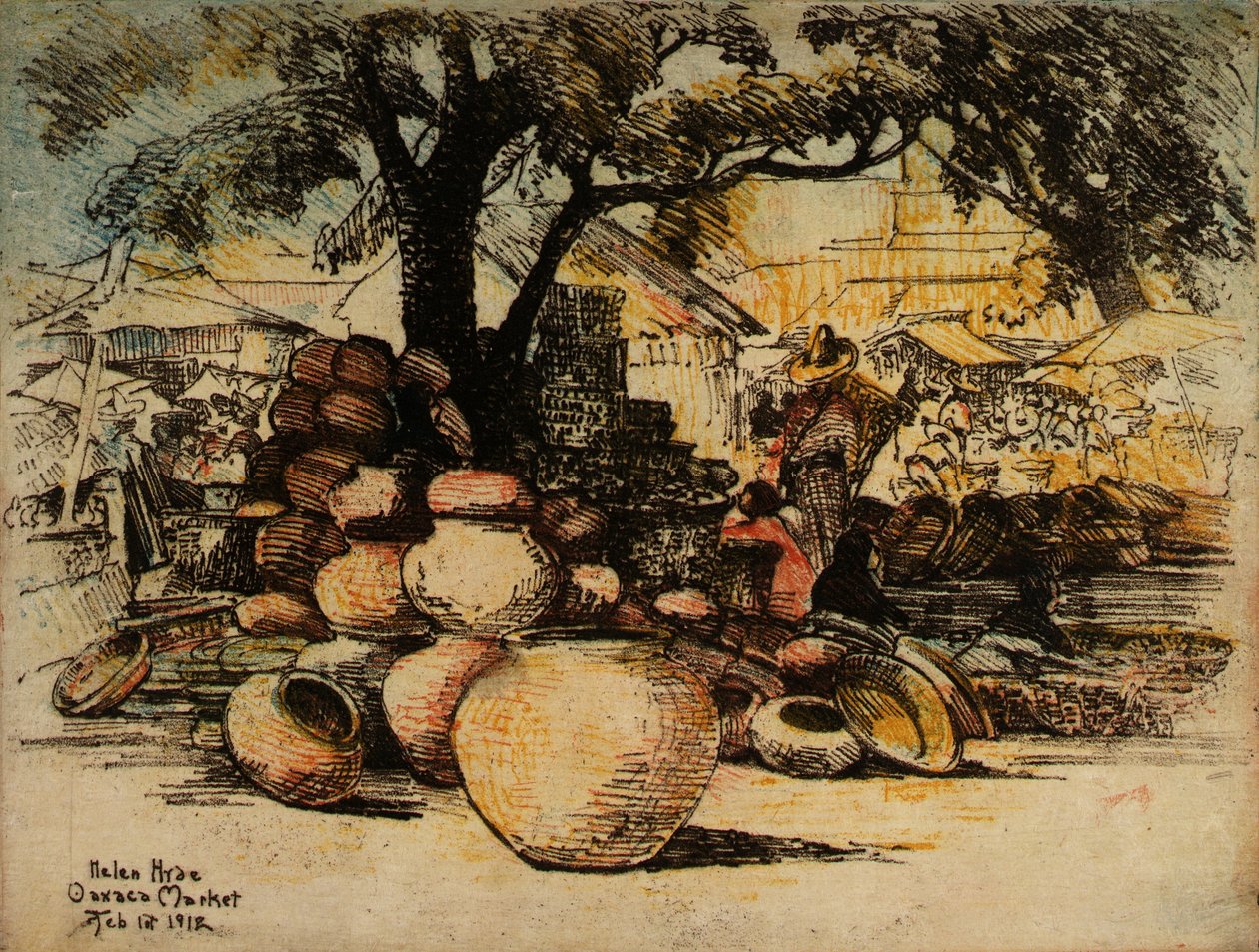 Markt van Oaxaca door Helen Hyde