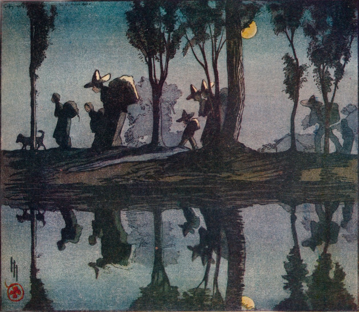 Reflecties, 1912 door Helen Hyde
