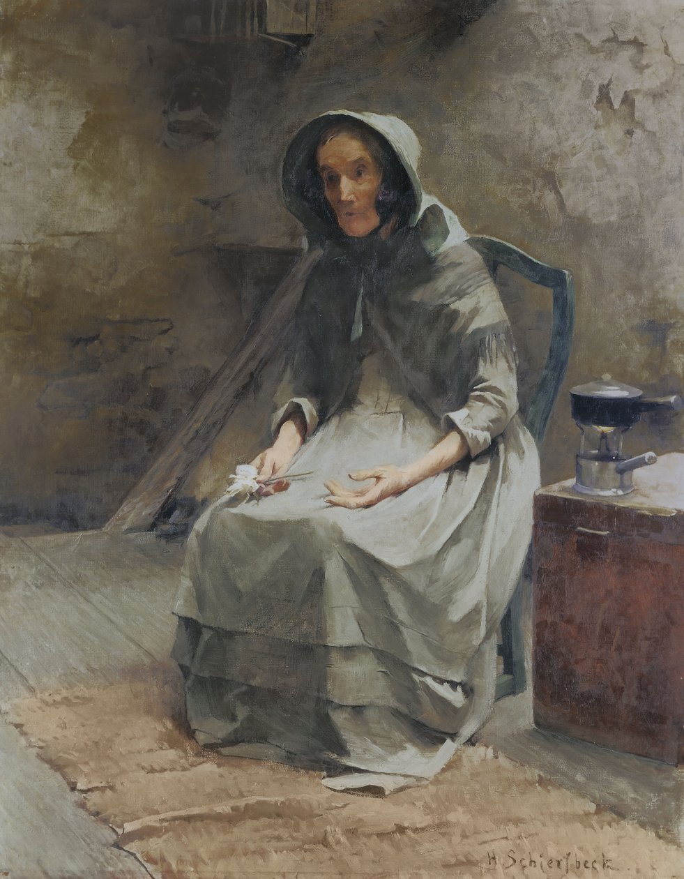Herfstroos; Hostros door Helene Schjerfbeck