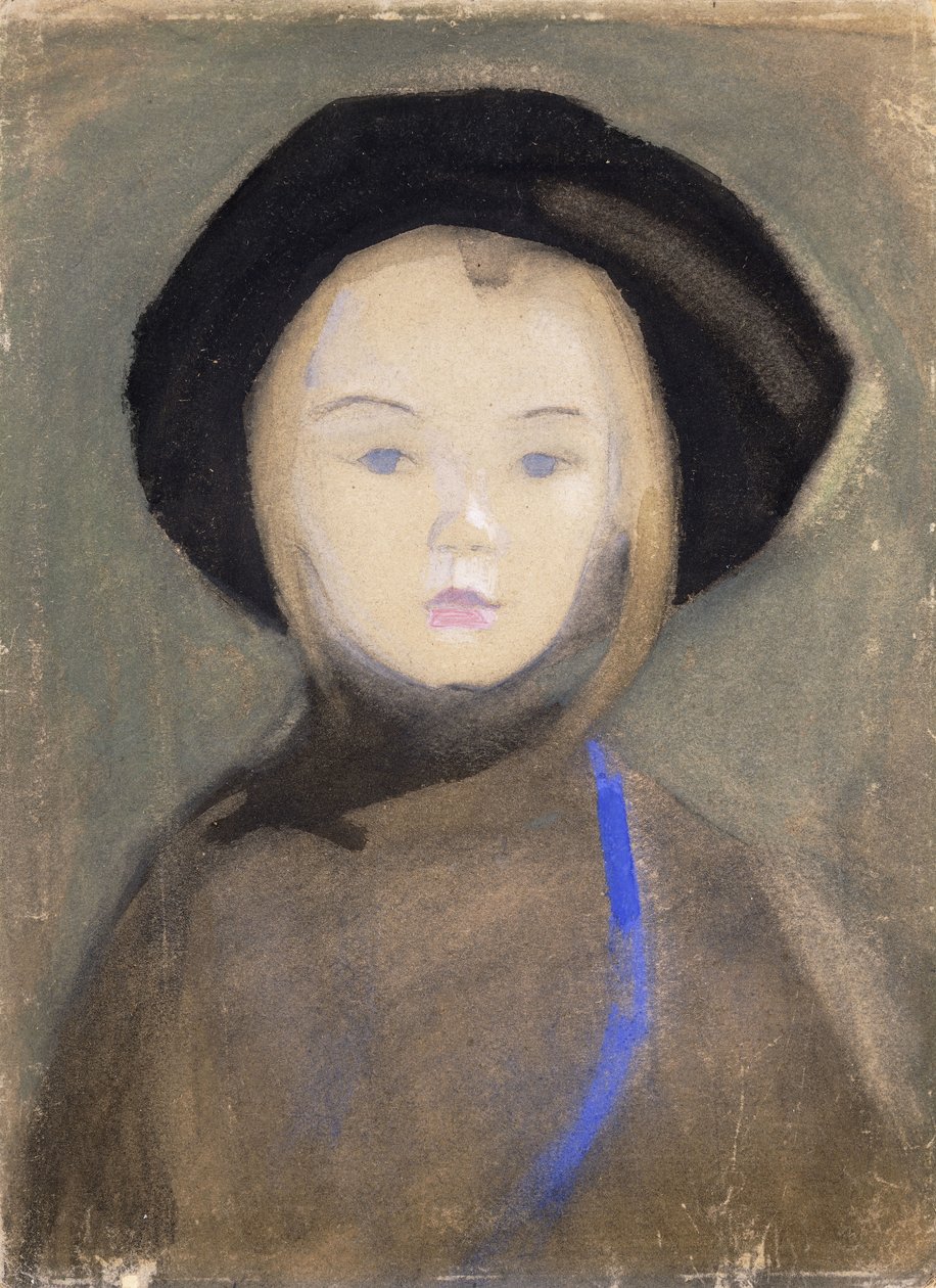Meisje met Blauwe Lint door Helene Schjerfbeck