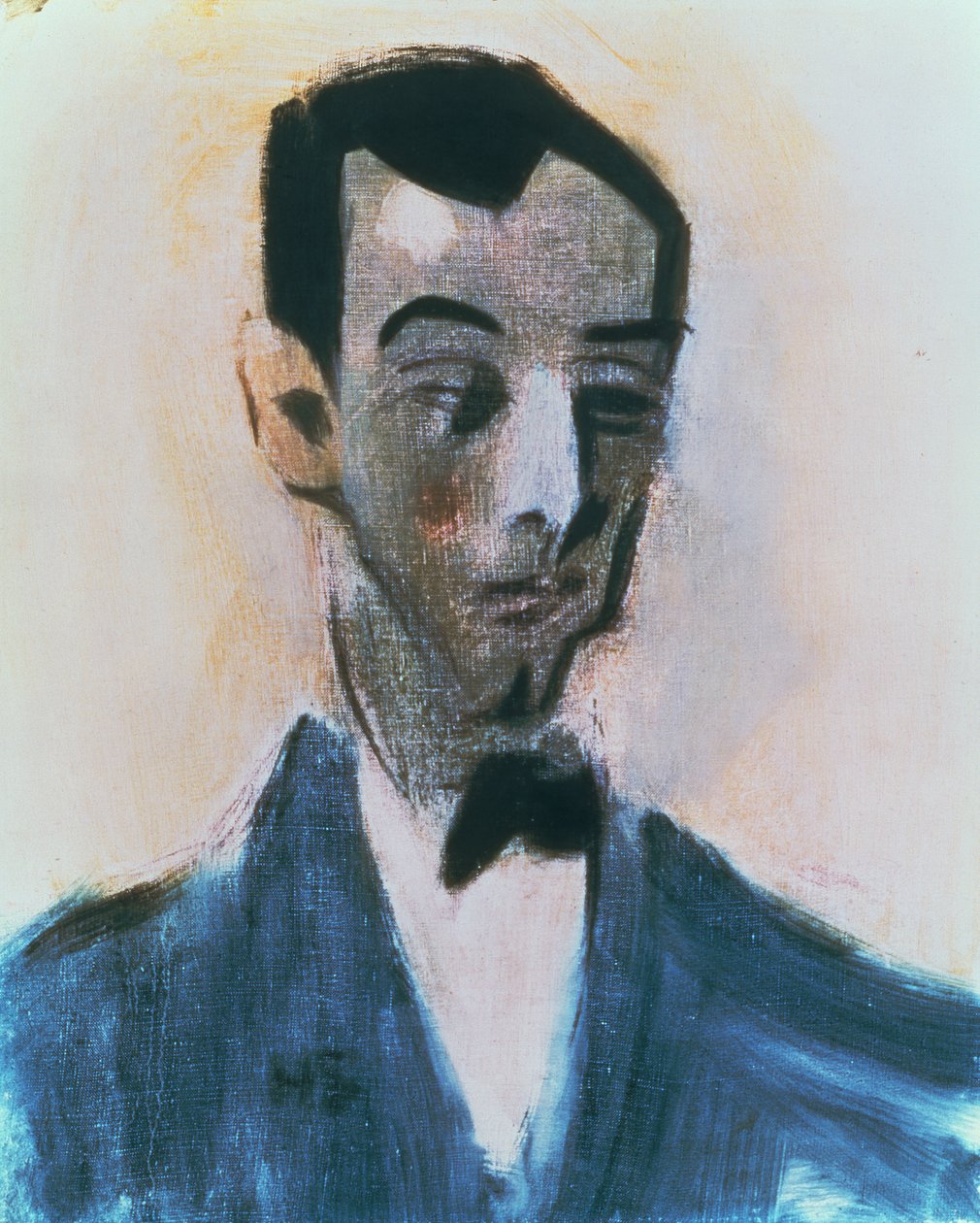 Portret van Mans Schjerfbeck door Helene Schjerfbeck