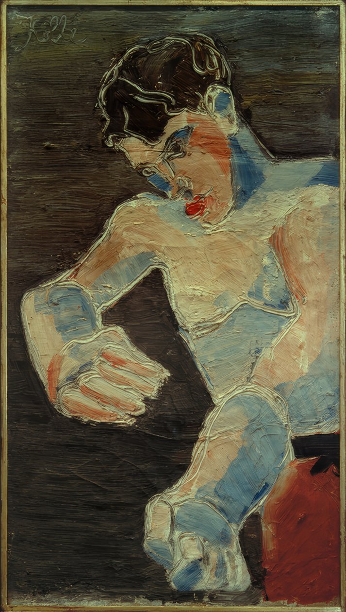 Zelfportret (jonge bokser) door Helmut Kolle