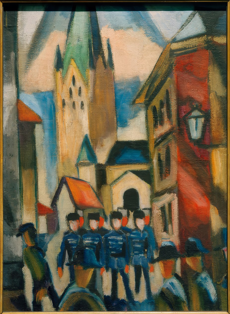 Dom van Paderborn door Helmuth Macke
