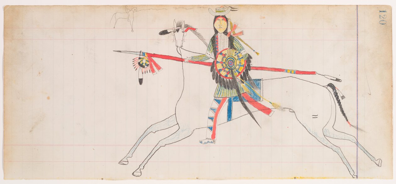 Zelfportret door Henderson Ledger Artist A.