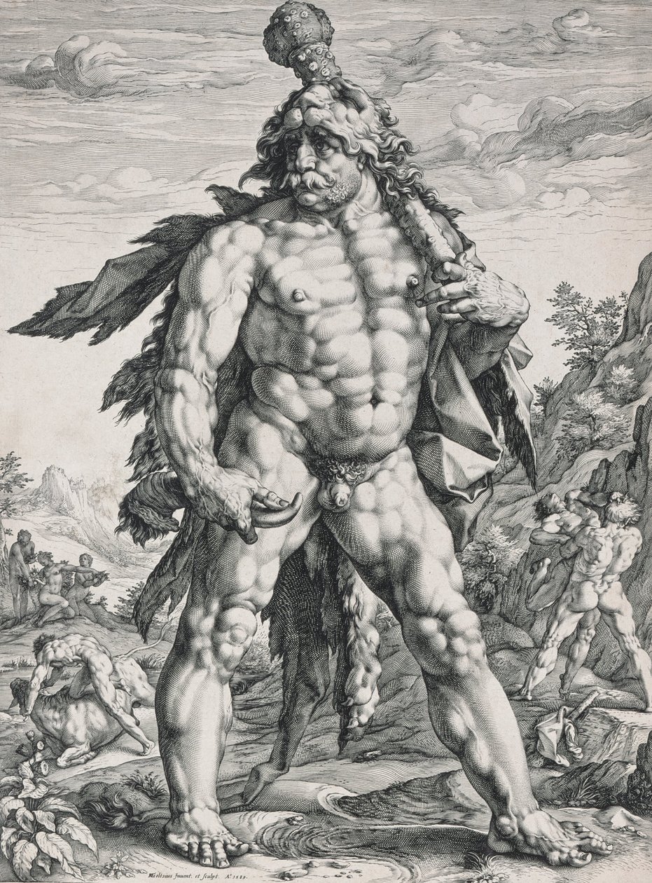 De Grote Hercules door Hendrik Goltzius