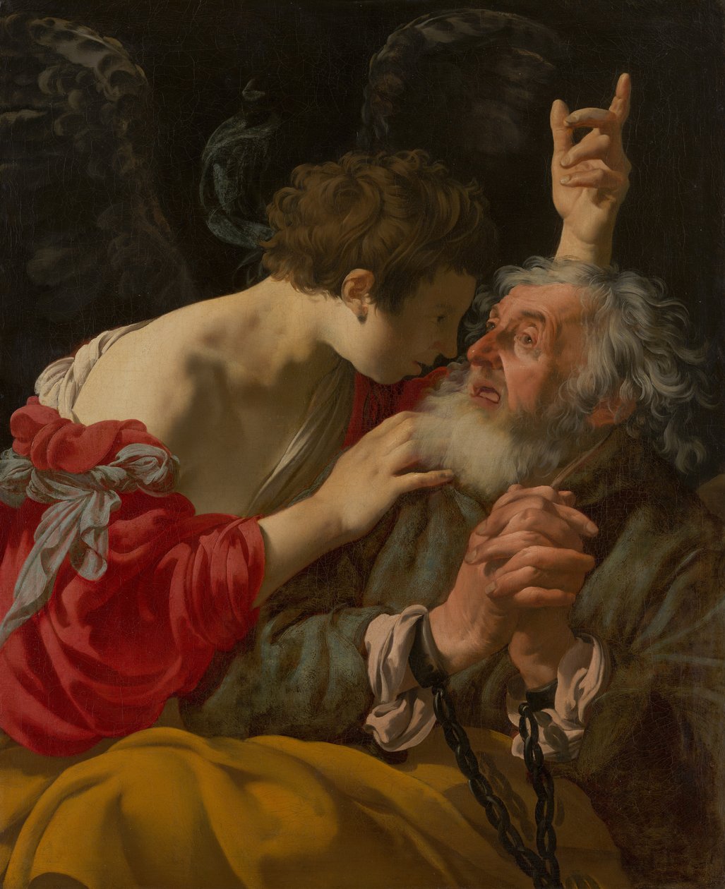 De bevrijding van St. Petrus, 1624 door Hendrick ter Brugghen