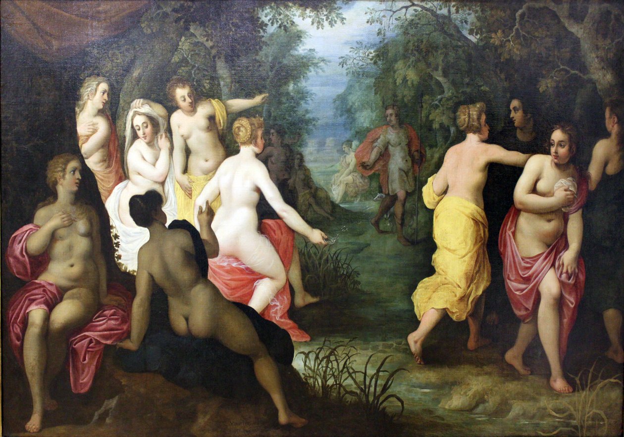 Diana en Actaeon door Hendrick van Balen