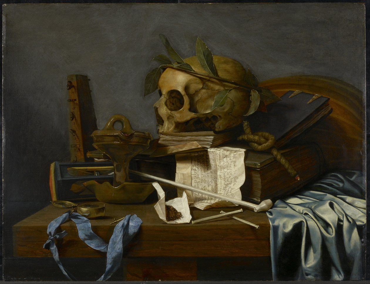 Stilleven (Vanitas), c.1637 door Hendrick Andriessen