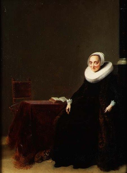 Portret van een Vrouw door Hendrick Gerritsz Pot