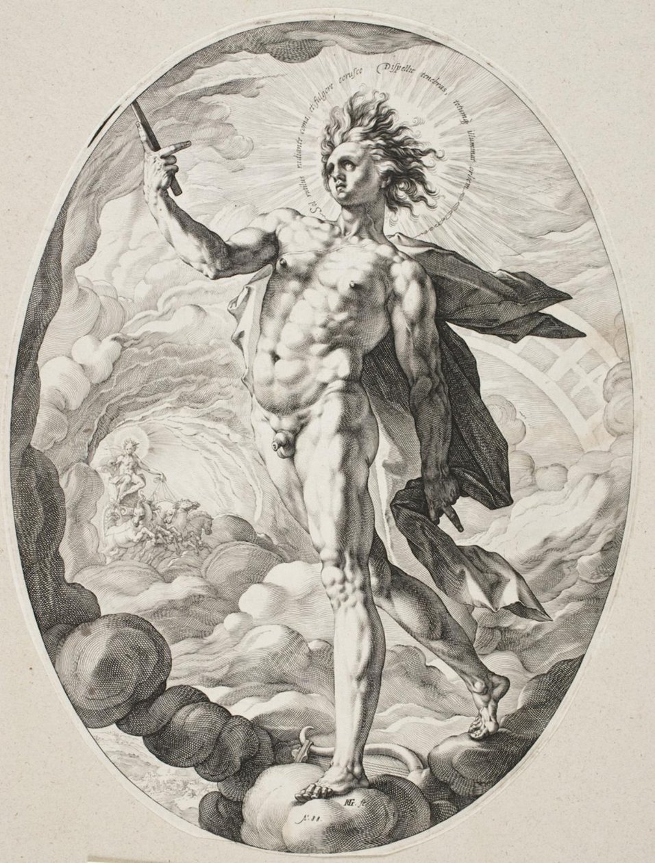 Apollo door Hendrick Goltzius