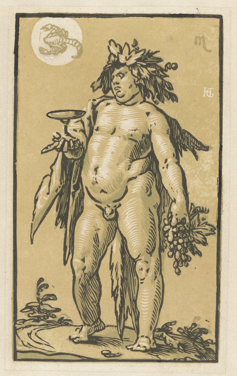 Bacchus door Hendrick Goltzius