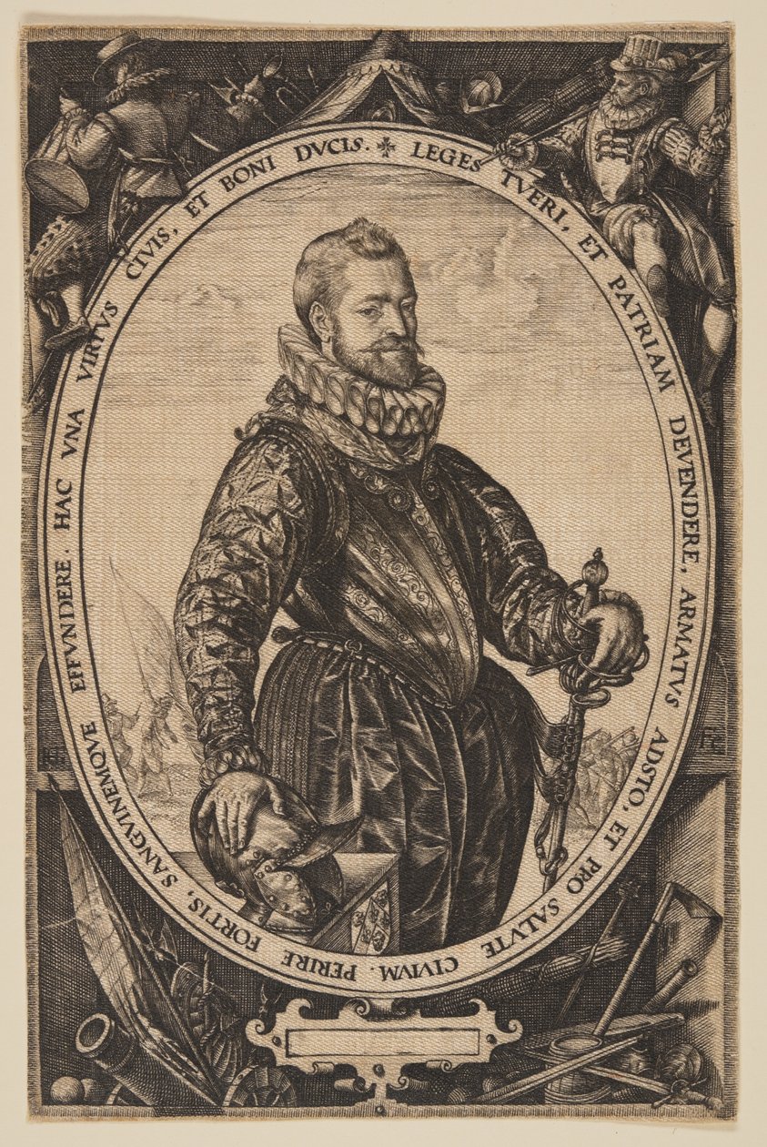 Jacques de la Faille door Hendrick Goltzius