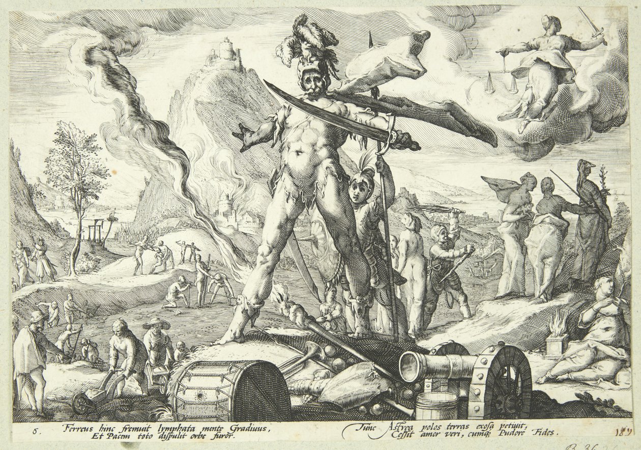 De IJzertijd door Hendrick Goltzius