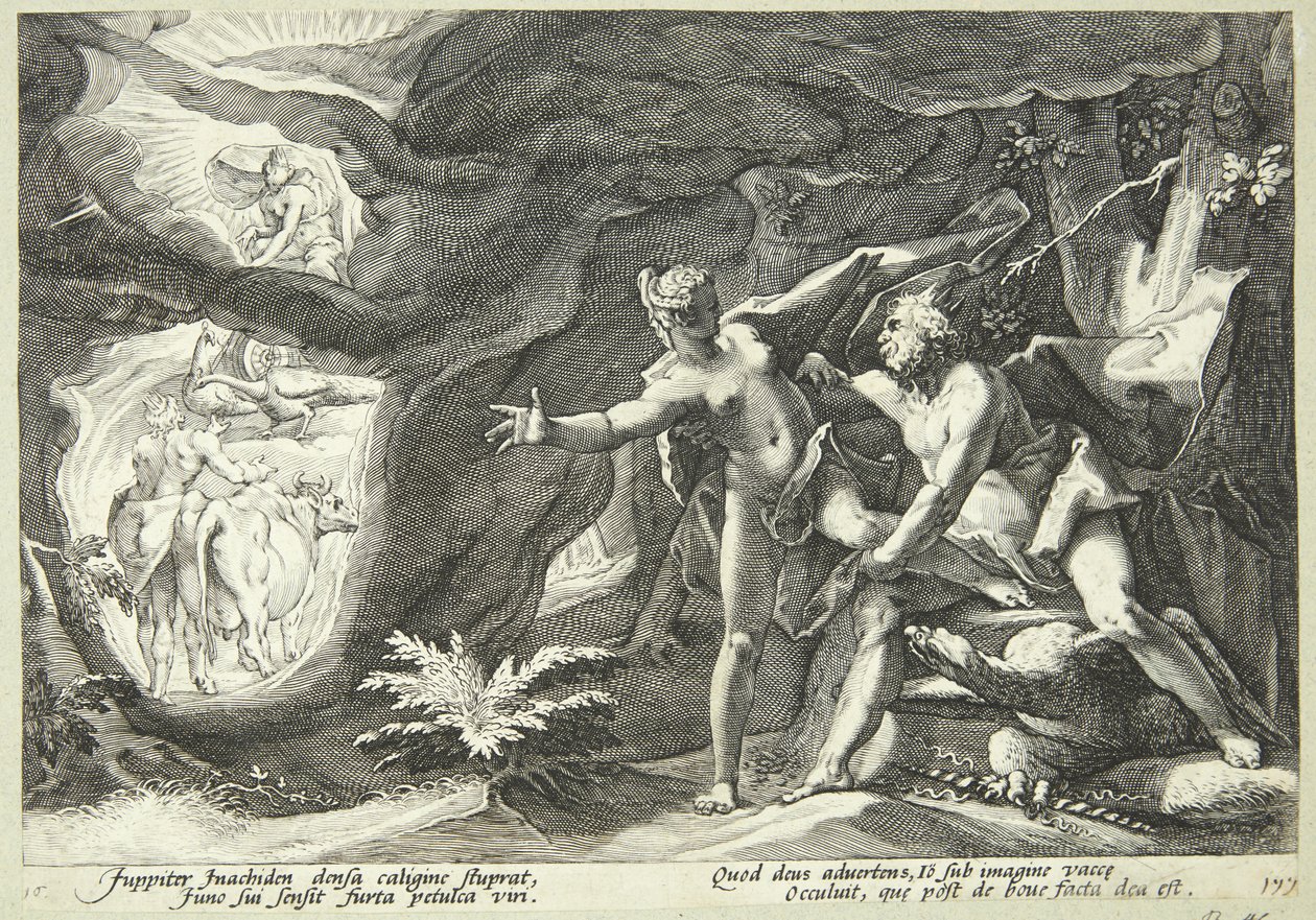 Jupiter en Io door Hendrick Goltzius