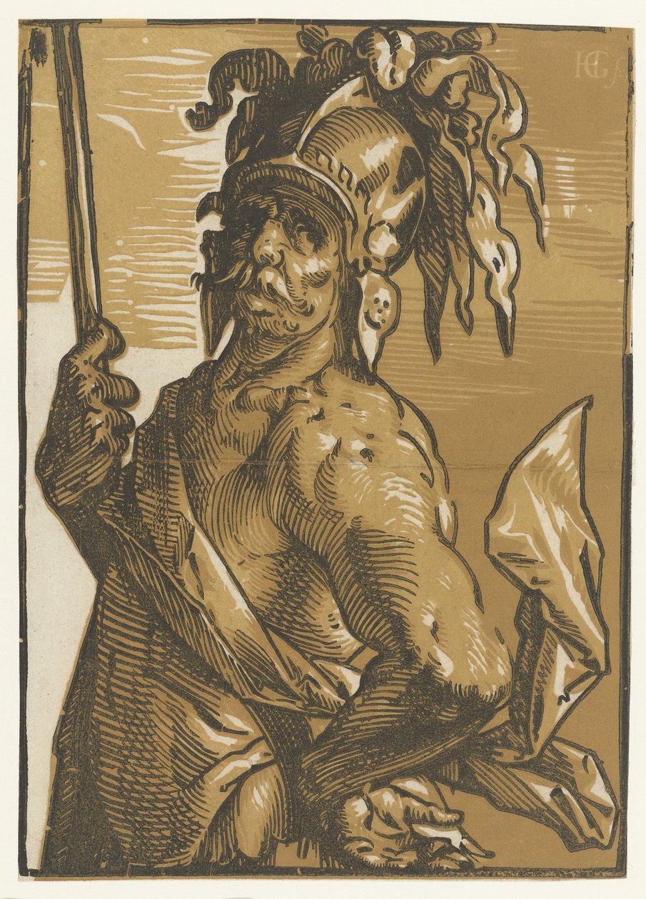 Mars door Hendrick Goltzius