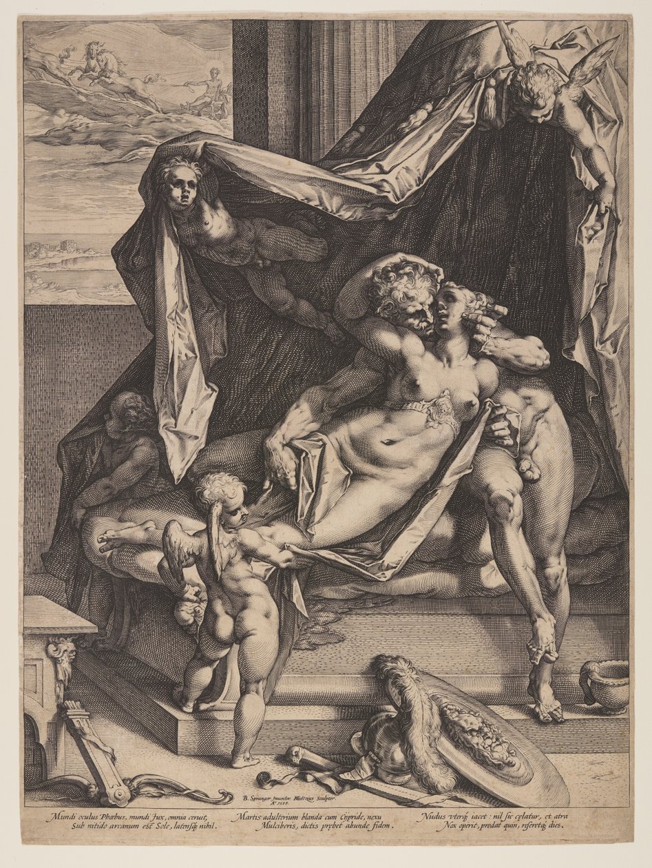 Mars en Venus door Hendrick Goltzius
