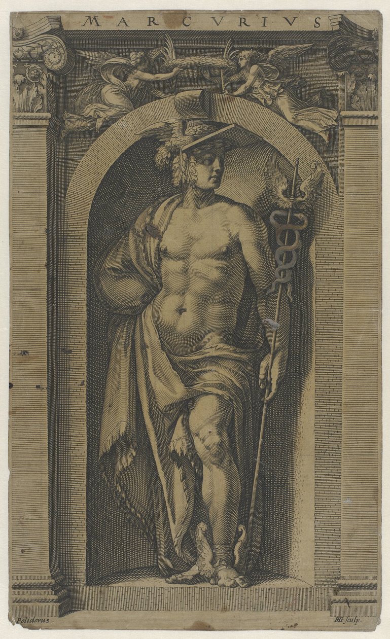 Mercurius door Hendrick Goltzius