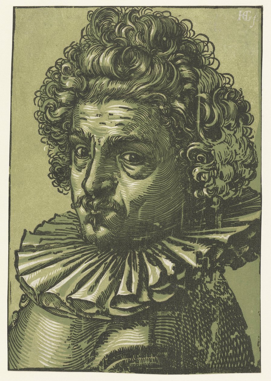 Portret van Gillis van Breen door Hendrick Goltzius