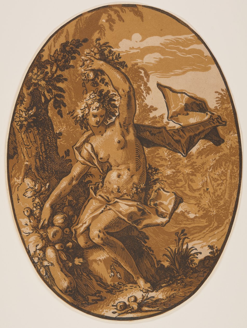 Proserpine, van De godheden door Hendrick Goltzius