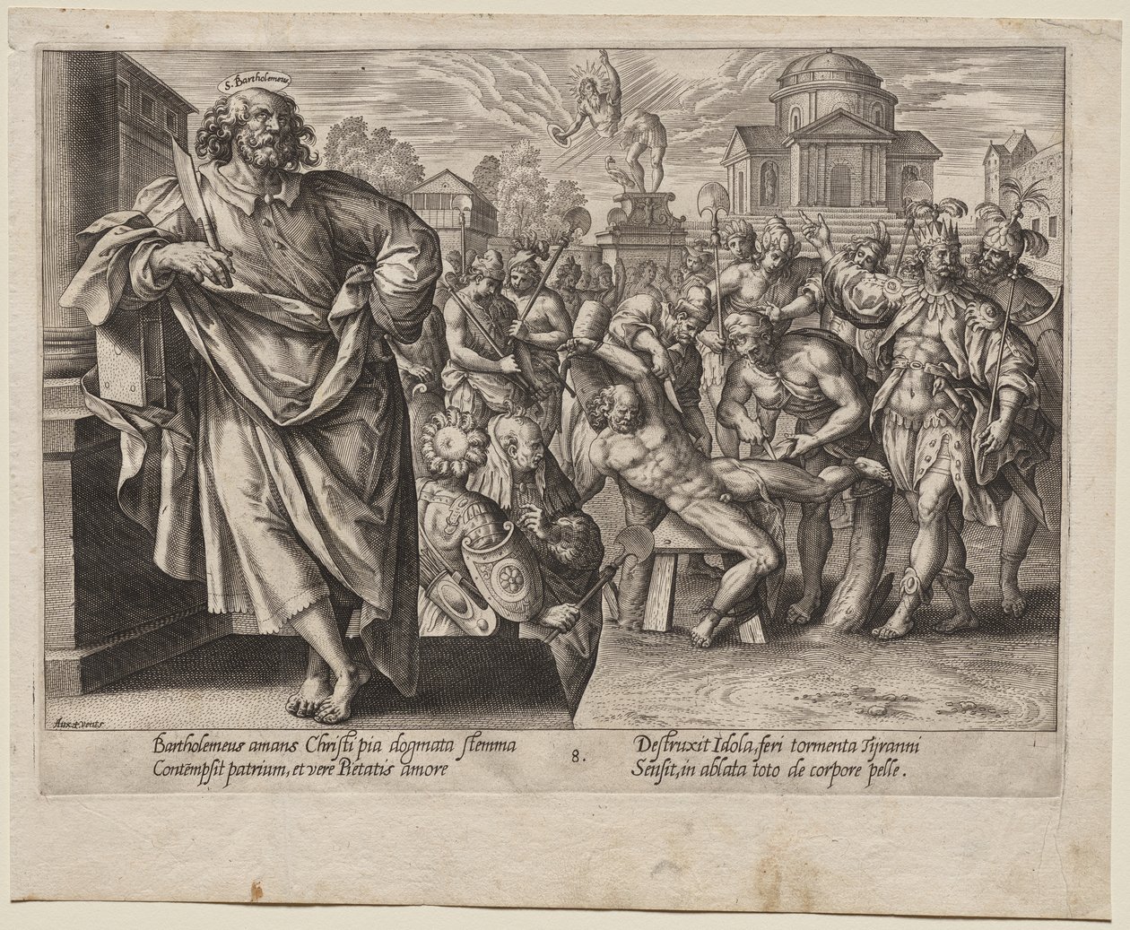 St. Bartholomeus door Hendrick Goltzius