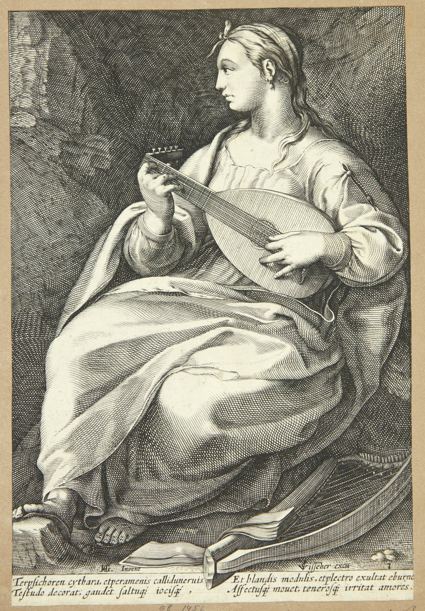 Terpsichore door Hendrick Goltzius