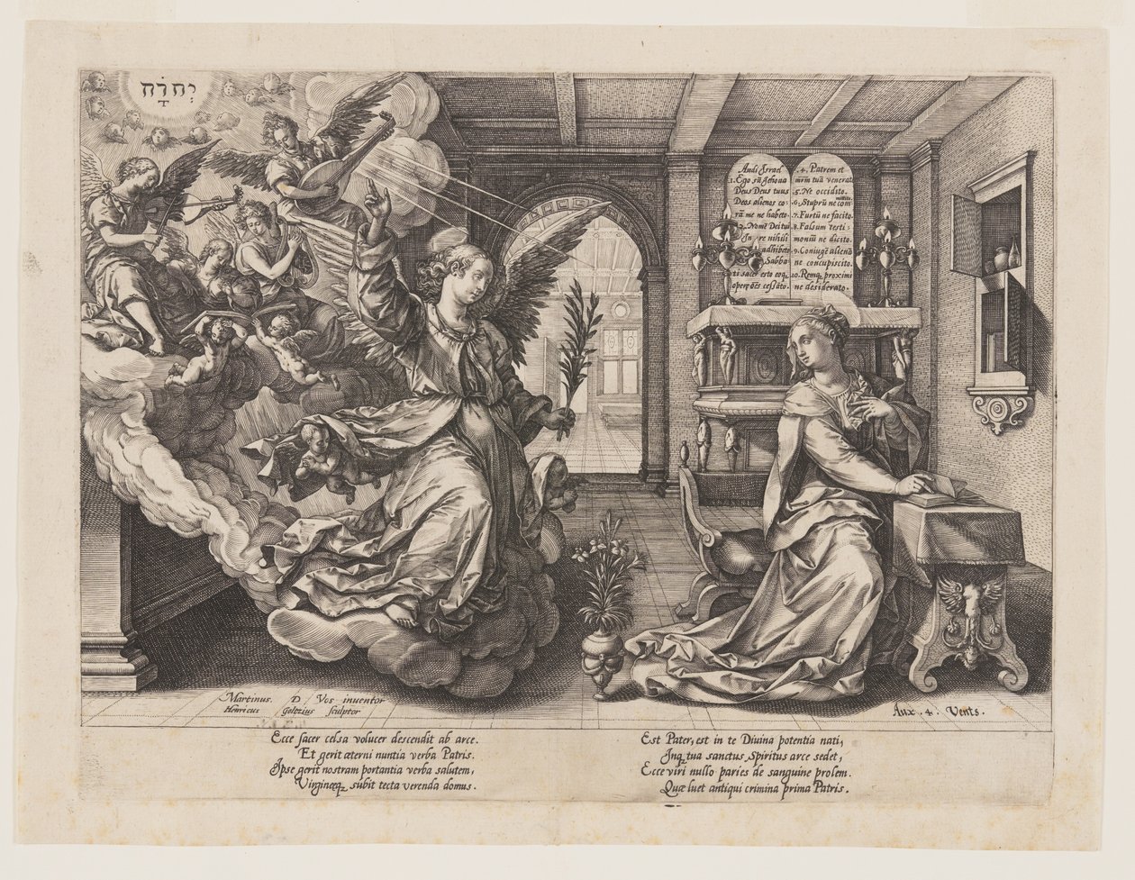 De Aankondiging door Hendrick Goltzius