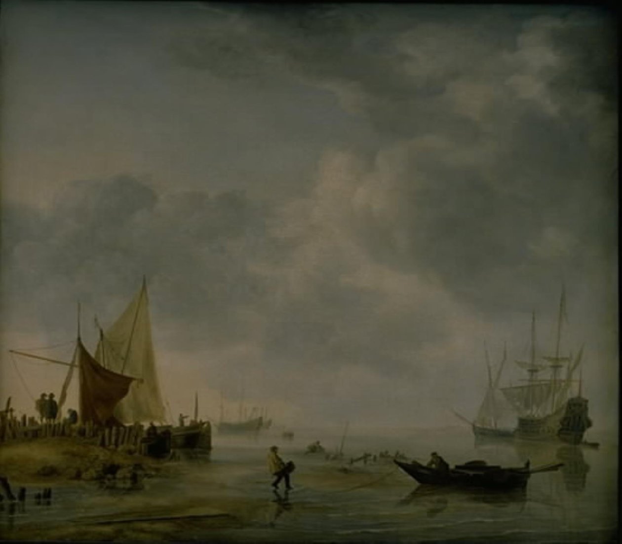 Uitzicht op een Nederlandse rede door Hendrick Jacobsz Dubbels