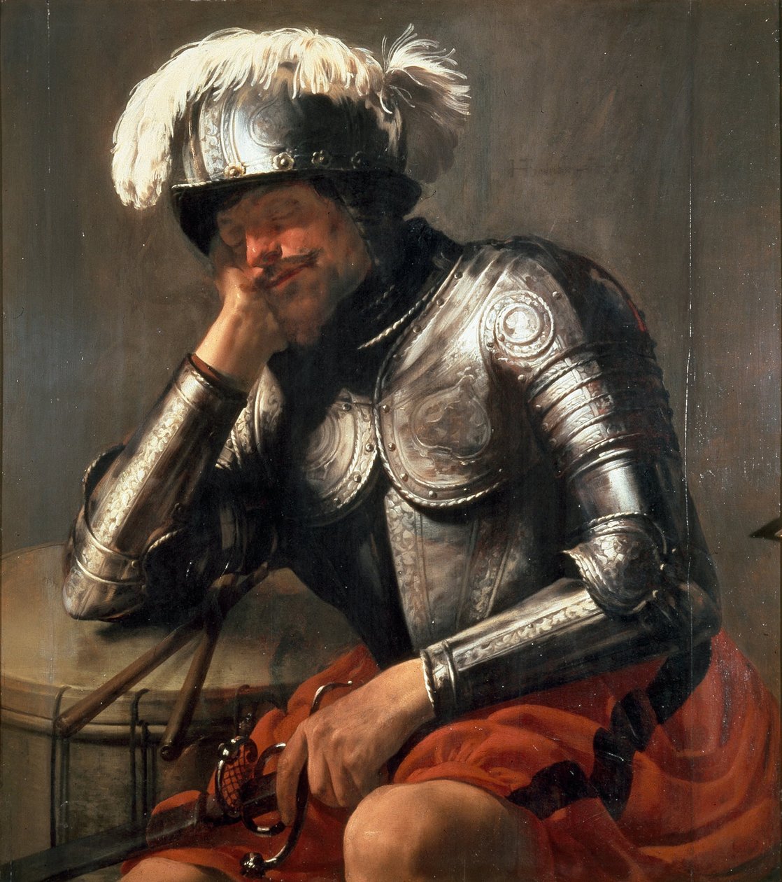 Mars slaapt, 1629 door Hendrick Jansz Terbrugghen