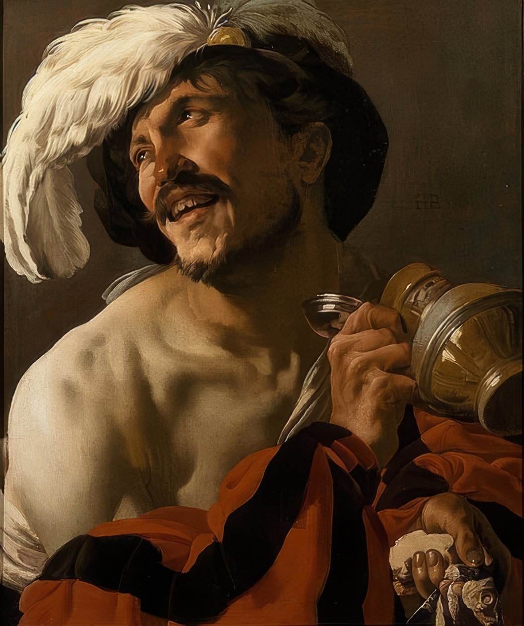 De vrolijke drinker door Hendrick ter Brugghen