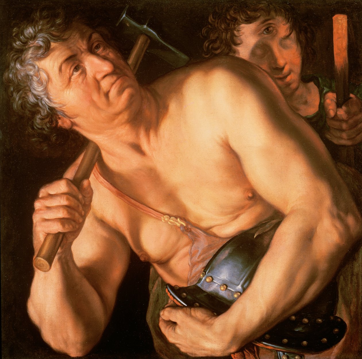 Vulcanus, 1615 door Hendrik Goltzius